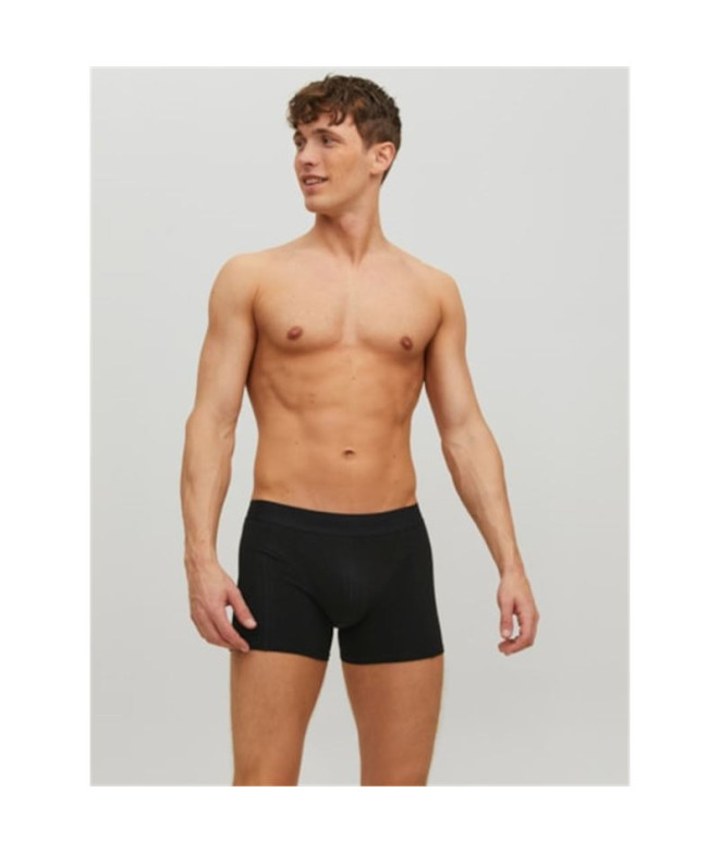 Cueca Pack Homem Jack & Jones Jactone In Tone 5 Preto