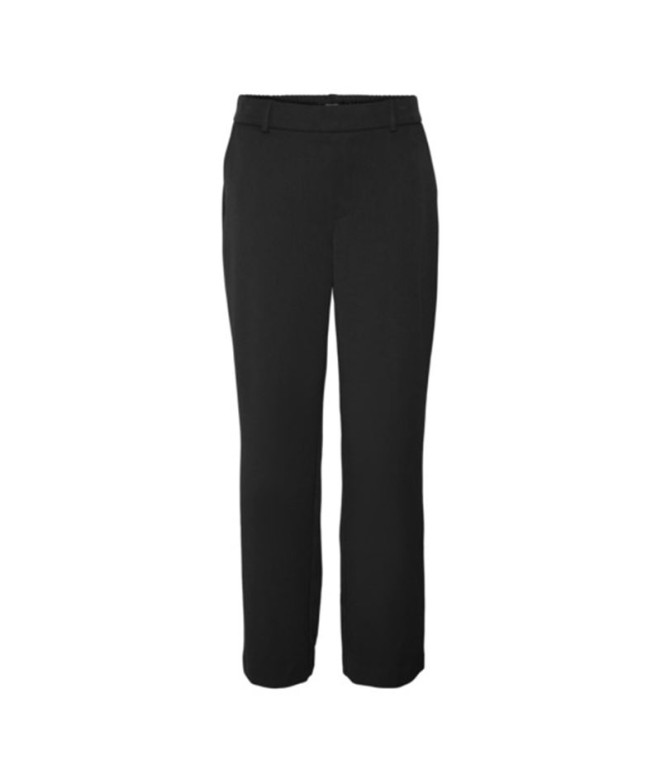 Pantalon Vero Moda maya Mwtraightolid Noir Femme