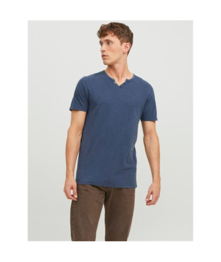 Camiseta Jack and Jones esplit Navy Homem 2