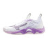 Chaussures Volley-ball Mizuno Femme de Wave Momentum 3 Blanc