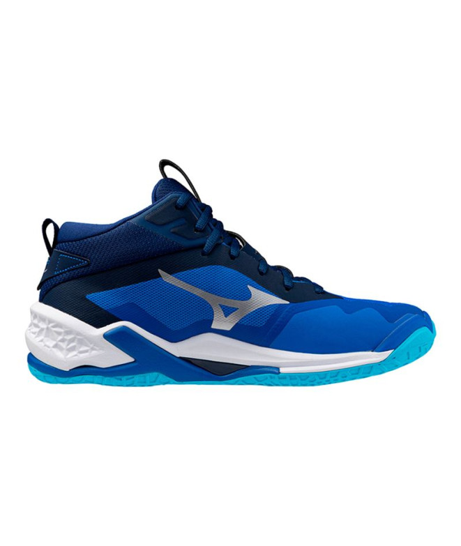 Chaussures Handball Mizuno par Wave Stealth Neo 2 Mid Blue