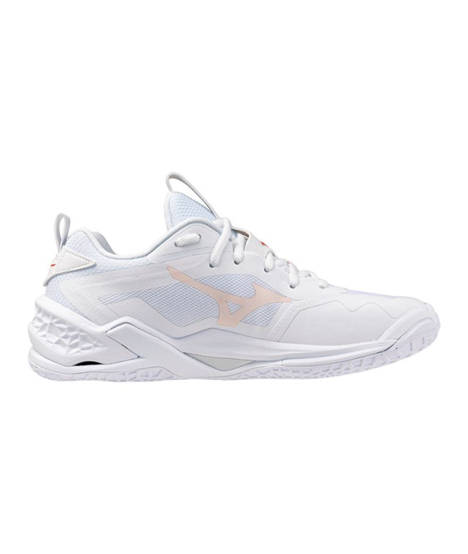 Chaussures Handball Mizuno Femme de Wave Stealth Neo 2 Blanc