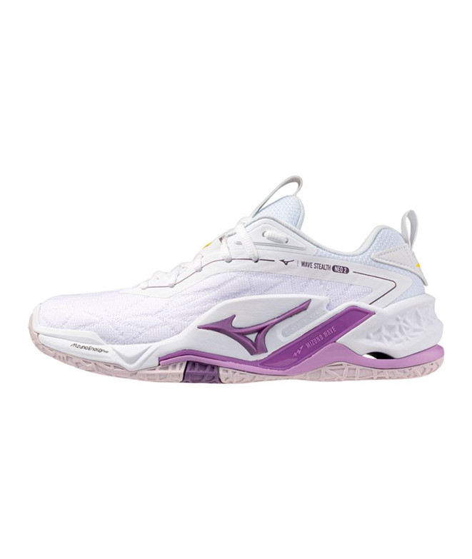 Zapatillas de Balonmano Mizuno Wave Stealth Neo 2 Mujer Blanco