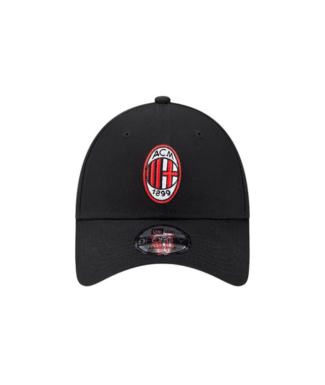 Gorra New Era Core 9FORTY AC Milán Negro Hombre