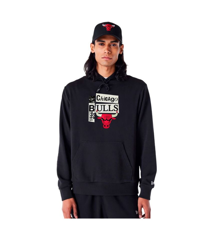 Sudadera New Era NEWSPAPER GRAPHIC Chicago Bulls Hombre