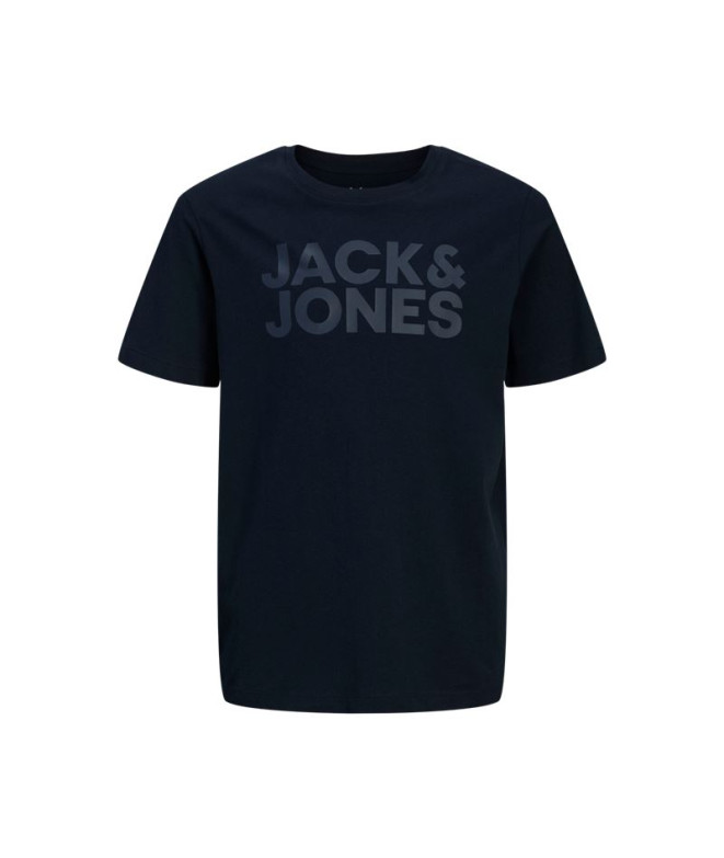 Camiseta Blazer Jack and Jones ecorp Logo Navy Infantil