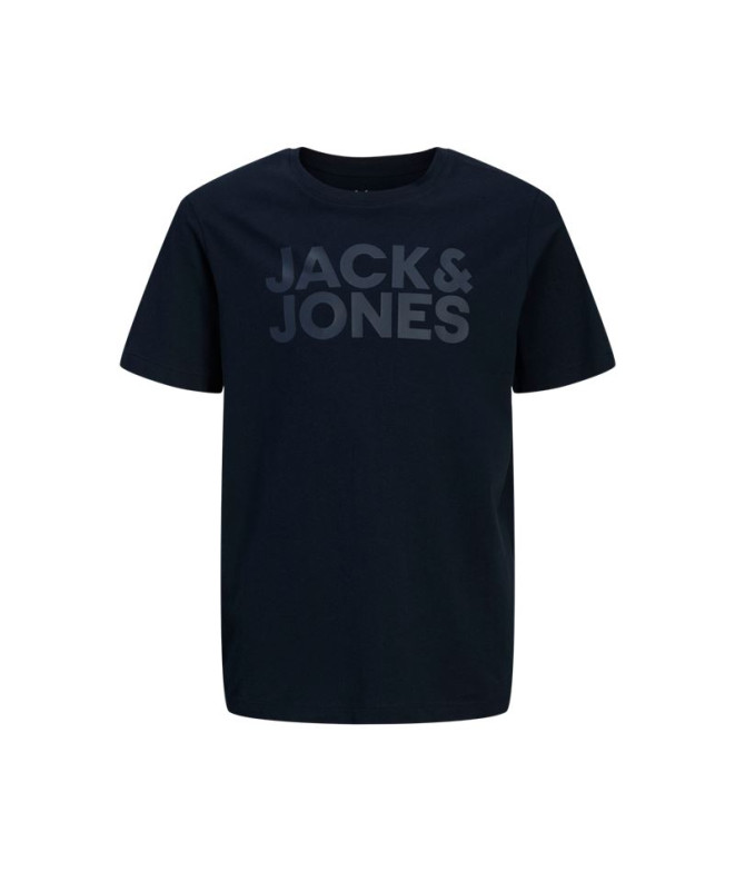 Camiseta Jack and Jones ecorp Logo Navy Blazer Infantil