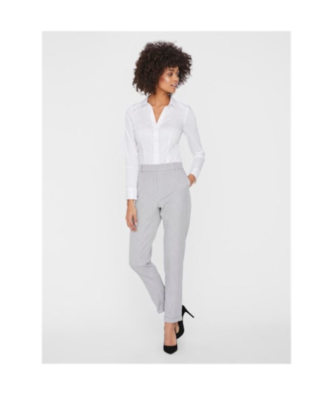 Pantalón Vero Moda maya Looseolid Light Grey...