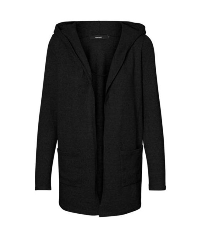 Sweat Vero Moda doffy Open Hood Cardin Noir Femme