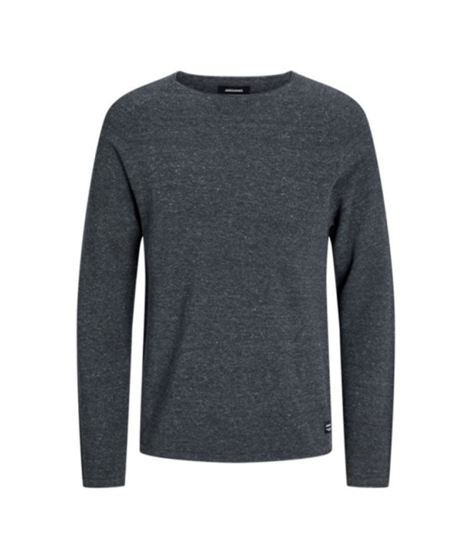 Camisola Jack and Jones ehill Knit Melange cinzenta escura Homem