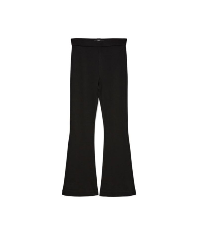 Pantalon Vero Moda kamma évasé Noir Femme