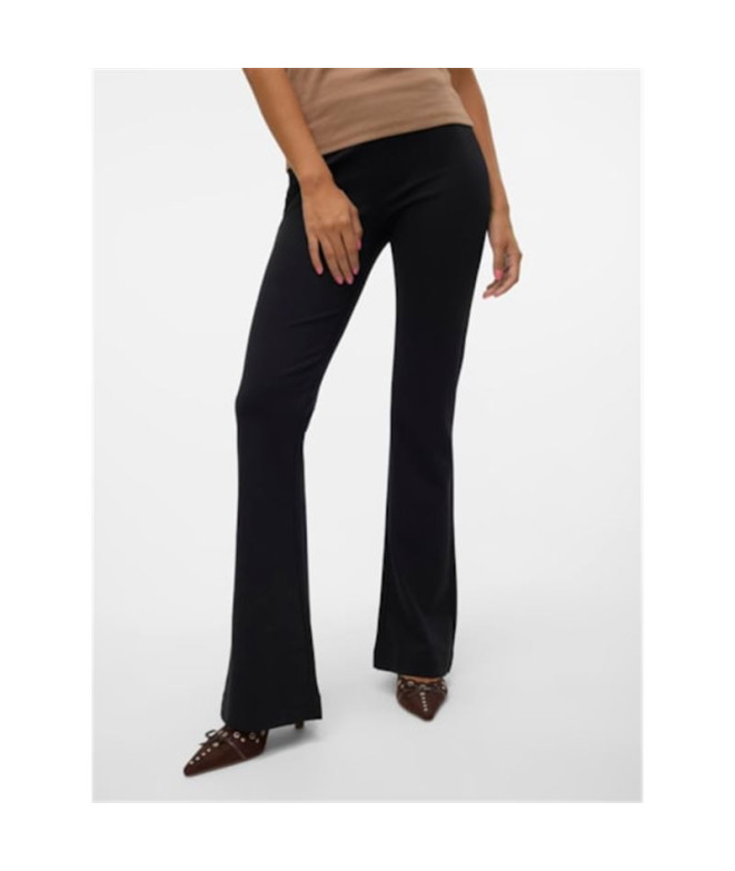 Pantalón Vero Moda kamma Flared Black Mujer