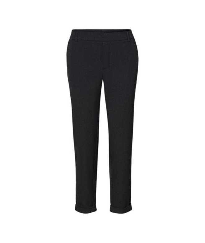 Calça Vero Moda maya Looseolid Dark Grey Melange Mulher