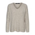 Vero Moda crewlefile V-Neck Birch Sweater Femme