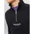 Sudadera Jack & Jones Jorvesterbro Quarter Zip Hombre Black