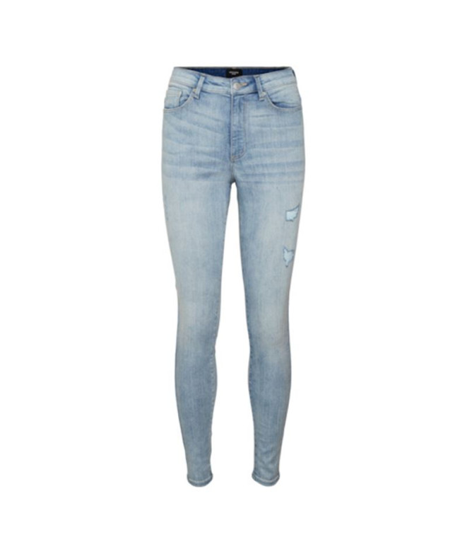 Jeans Vero Moda sophia Hrkinny Destr J Am314 Light Blue Denim Femme