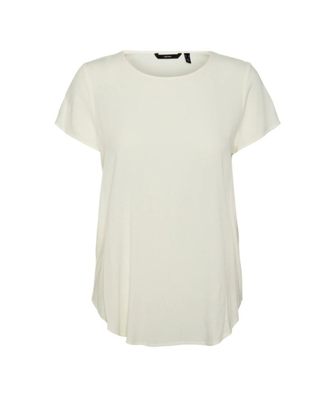 T-shirt Vero Moda becca Plains Snow White Femme