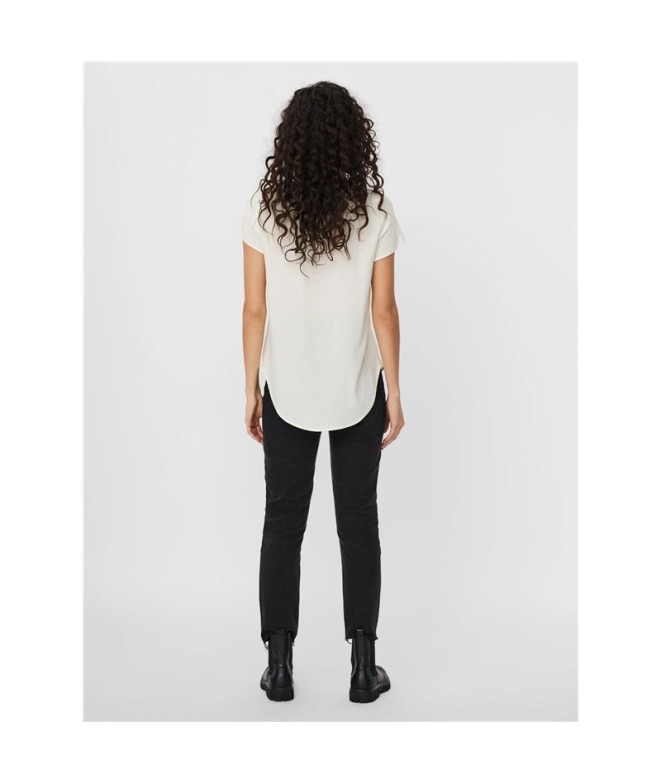 Camiseta Vero Moda becca Plains Snow White Mujer