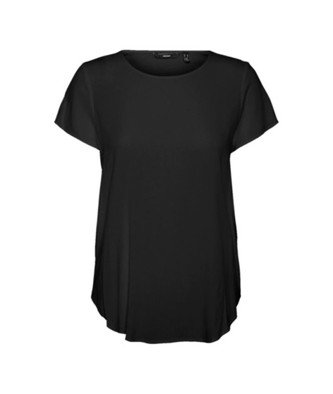 Camiseta Vero Moda becca Plains Preto Mulher