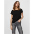 Camiseta Vero Moda becca Plains Preto Mulher