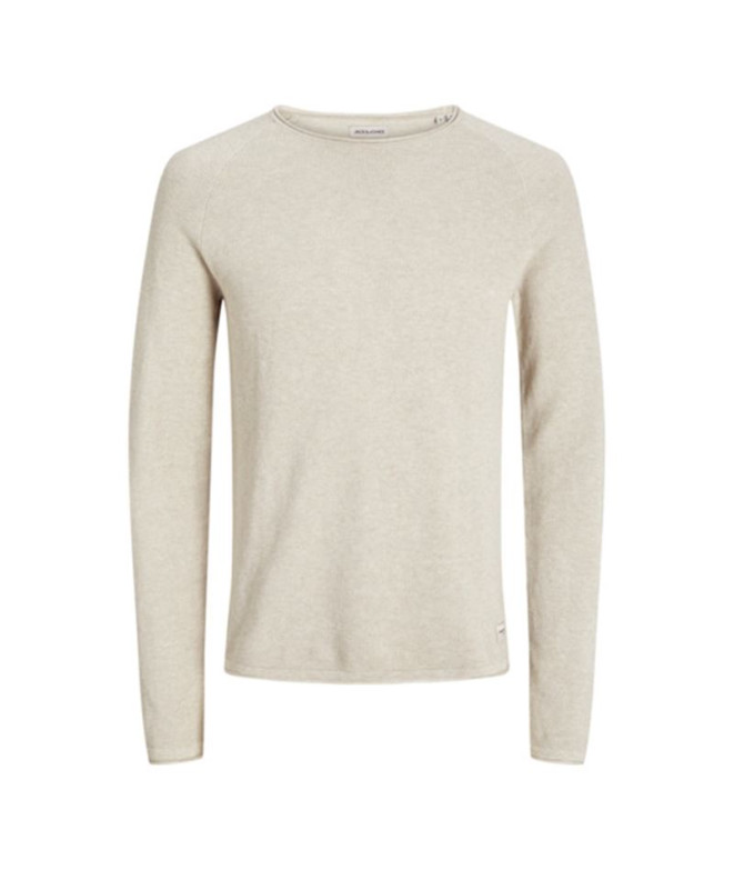 Homme Jack & Jones hill Knit Pullover Oatmeal