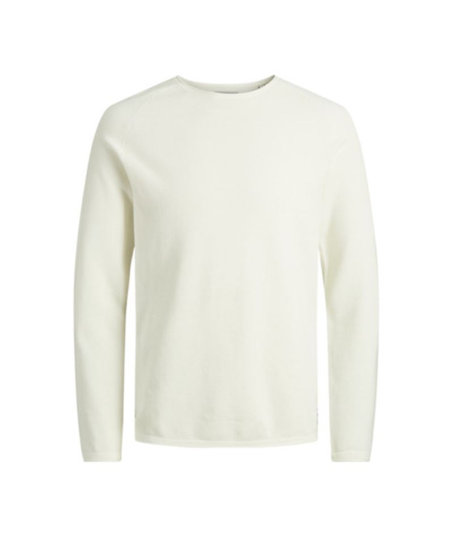 Jack and Jones ehill Knit Cloud Dancer Sweater Homme