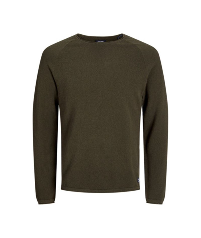 Camisola Jack and Jones ehill Knit Olive Night Homem