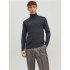 Jersey Jack and Jones eemil Knit Roll Dark Grey Melange Hombre