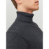 Jersey Jack and Jones eemil Knit Roll Dark Grey Melange Hombre
