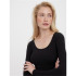 Camiseta Vero Moda maxi Myoft Long U-Neck Black Iris Mujer