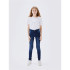 Pantalón Name it fpolly Skinny Jeans 1600-Ri Dark Blue Denim Mujer