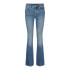 Calça Vero Moda flash Flared Jeans Li347 Medium Blue Denim Mulher