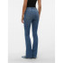 Calça Vero Moda flash Flared Jeans Li347 Medium Blue Denim Mulher