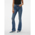 Calça Vero Moda flash Flared Jeans Li347 Medium Blue Denim Mulher