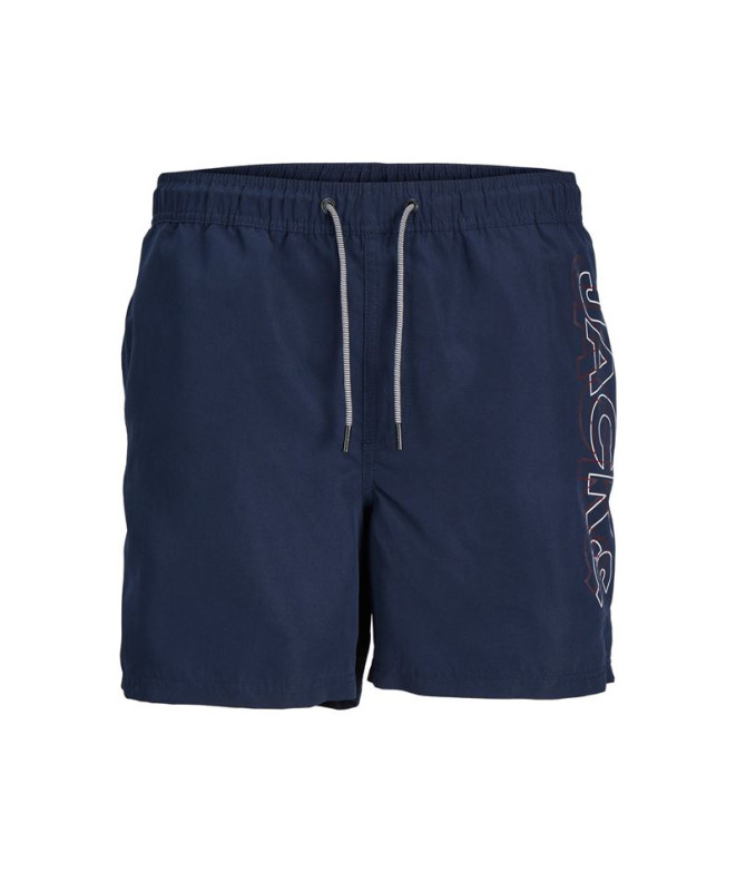 Bañador Jack And Jones fiji Double Logo Hombre Navy Blazer