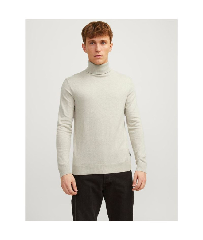 Jersey Jack and Jones eemil Knit Roll Oatmeal...