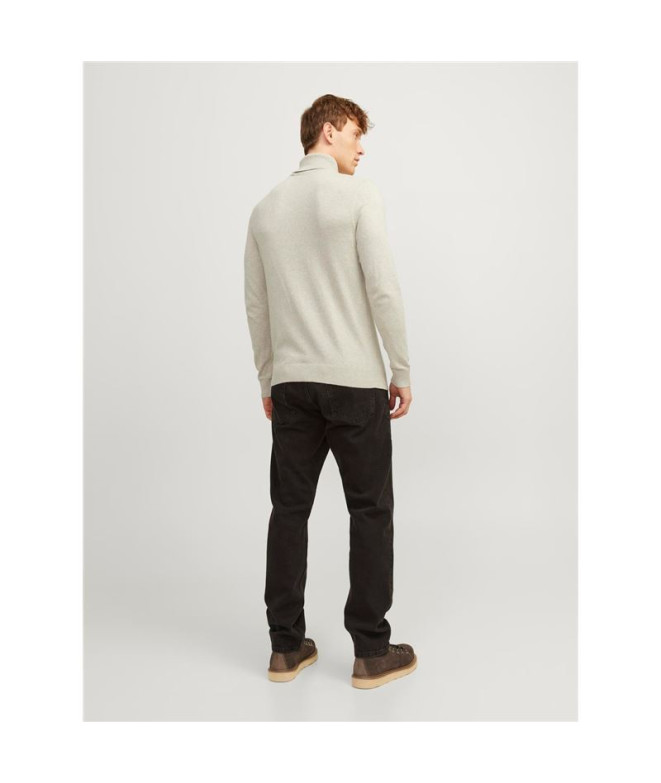 Jersey Jack and Jones eemil Knit Roll Oatmeal...