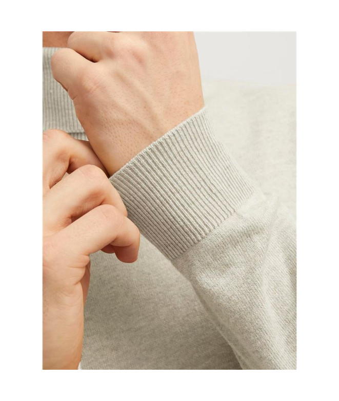 Jersey Jack and Jones eemil Knit Roll Oatmeal...