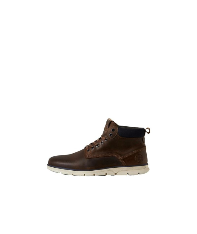 Jack and Jones Jfwtubar Leatherndy Brandy Chaussures marron Homme