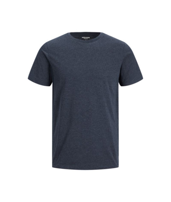 Camiseta Jack and Jones eorganic Melange O-Neck Navy Homem