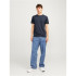 Camiseta Jack and Jones eorganic Melange O-Neck Navy Hombre