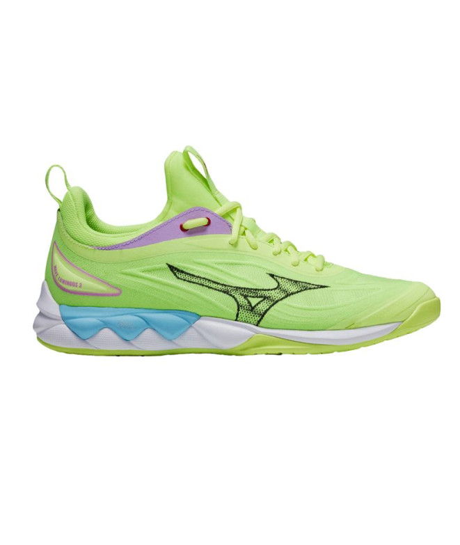 Chaussures Volley-ball Mizuno de Wave Luminous 3 Lime