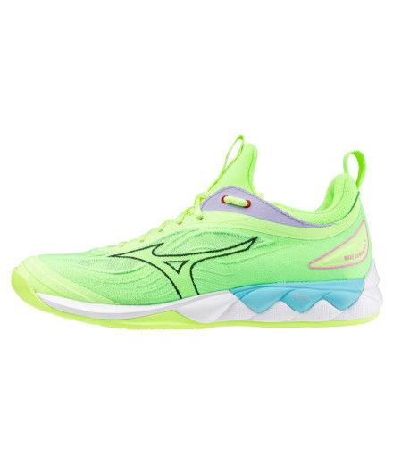 Chaussures Volley-ball Mizuno de Wave Luminous 3 Lime 2