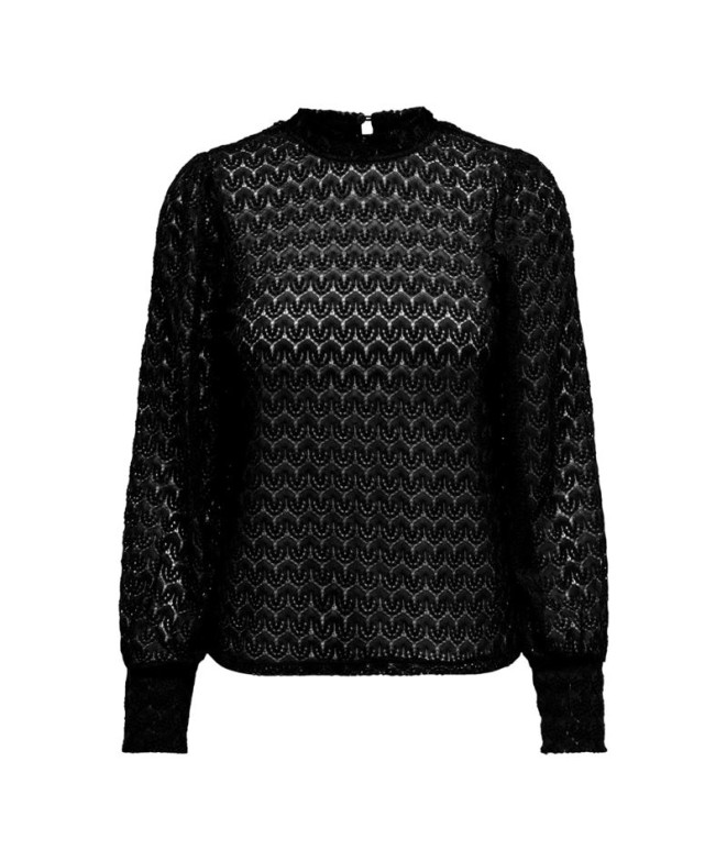 T-shirt Only Jdyavery Lace Noir Femme