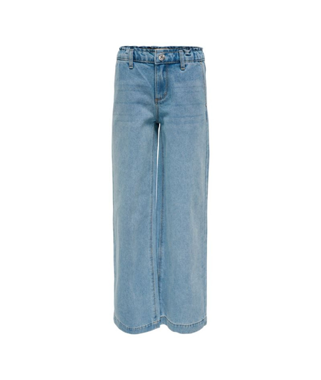 Pantalons Only Kogcomet Wide Lb Light Blue Denim Femme