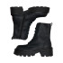 Botas Only Onlbanyu-3 Pu Monochrome Lace Black Mulher
