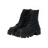 Botas Only Onlbanyu-3 Pu Monochrome Lace Black Mulher