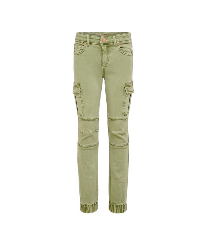 Jeans Only Kogmissouri Reg Cargo Oil Green Femme