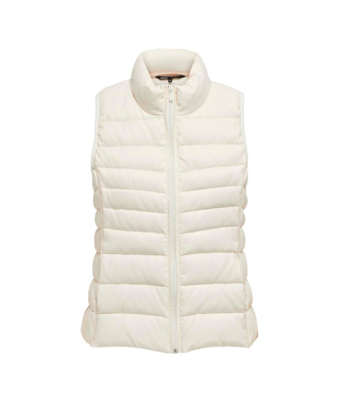 Chaqueta Only newclaire Quilted Waistcoat Toasted Coconut Mujer