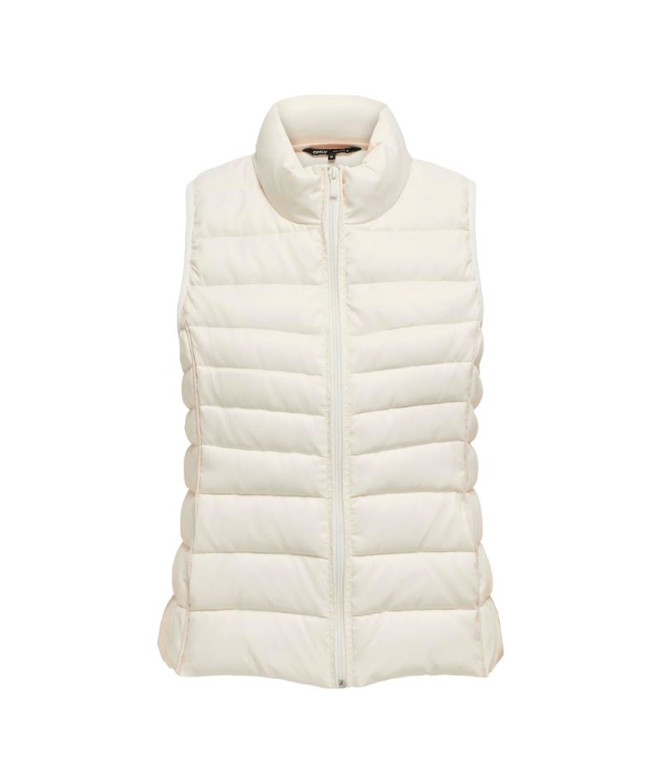 Veste Only newclaire Gilet matelassé Toasted Coconut Femme